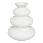 Vaza ceramica Delfar, Alb, 18x18x20 cm