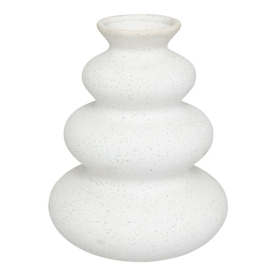Vaza ceramica Delfar, Alb, 18x18x20 cm