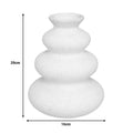 Vaza ceramica Delfar, Alb, 18x18x20 cm, imagine suplimentara
