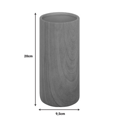 Vaza ceramica Joefer, Natural, 9x9x20 cm, detaliu produs
