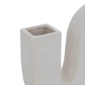 Vaza ceramica Snaky, Alb, 25x5x21 cm, detaliu produs