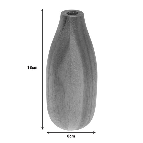 Vaza ceramica Strezio, Nuc, 8x8x18 cm