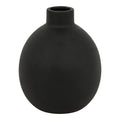 Vaza Vază decorativă ceramică Rianzo, Negru, 14x18 cm
