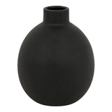 Vaza Vază decorativă ceramică Rianzo, Negru, 14x18 cm