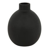Vaza Vază decorativă ceramică Rianzo, Negru, 14x18 cm
