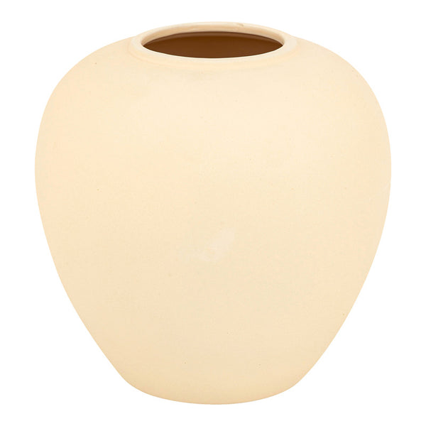 Vază decorativă ceramică Vegen, crem, 22x24 cm
