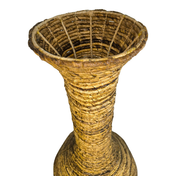 Vază decorativă cu aspect de funie Strail, Banana, Natur, 40x100 cm