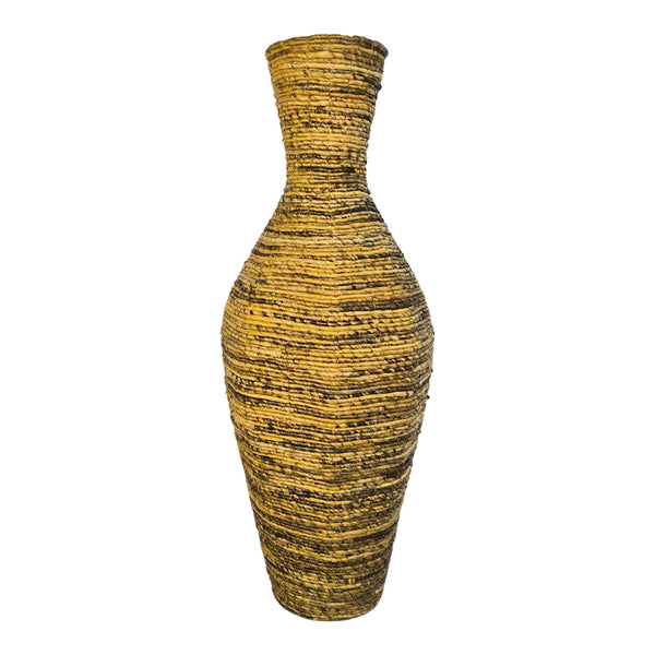 Vază decorativă cu sfoară de banană Lerpon, Rustic, Sfoară naturală, Natur, 40x100 cm