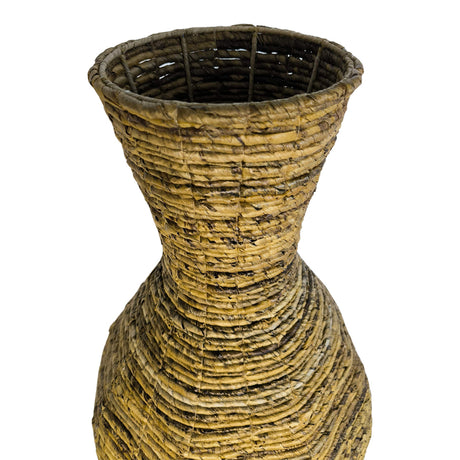 Vază decorativă cu sfoară de banană Lerpon, Rustic, Sfoară naturală, Natur, 40x100 cm