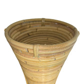 Vază decorativă Virnia, Rattan, Natur, 40x100 cm, imagine suplimentara
