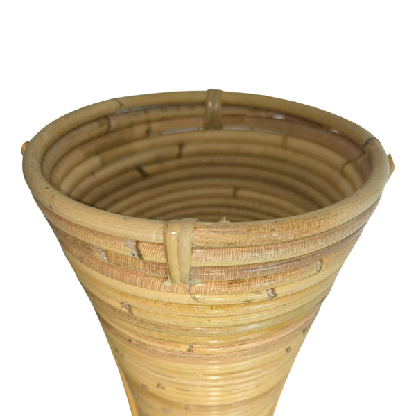 Vază decorativă Virnia, Rattan, Natur, 40x100 cm