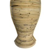 Vază decorativă Virnia, Rattan, Natur, 40x100 cm, detaliu produs