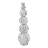 Vaza Lopel metal negru, aurie, 26x26x87 cm
