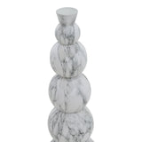 Vaza Lopel metal negru, aurie, 26x26x87 cm
