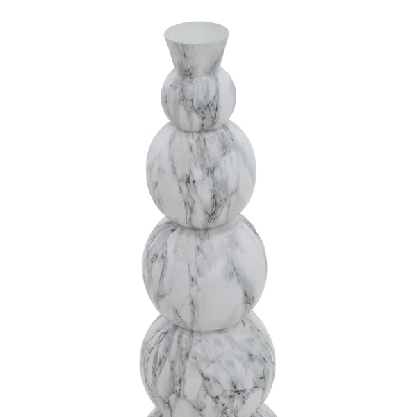 Vaza Lopel metal negru, aurie, 26x26x87 cm