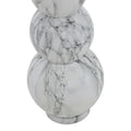 Vaza Lopel metal negru, aurie, 26x26x87 cm, detaliu produs