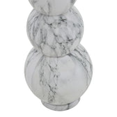 Vaza Lopel metal negru, aurie, 26x26x87 cm, detaliu produs