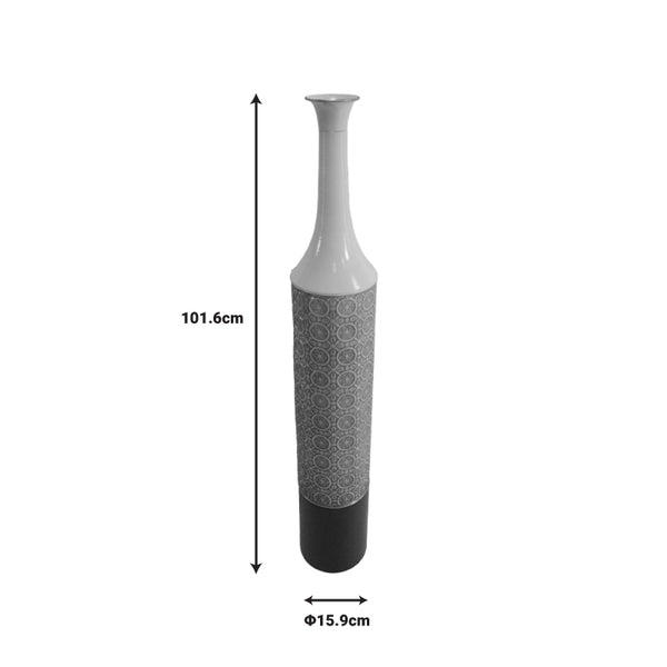 Vaza Semple, Gri, 15x15x101 cm