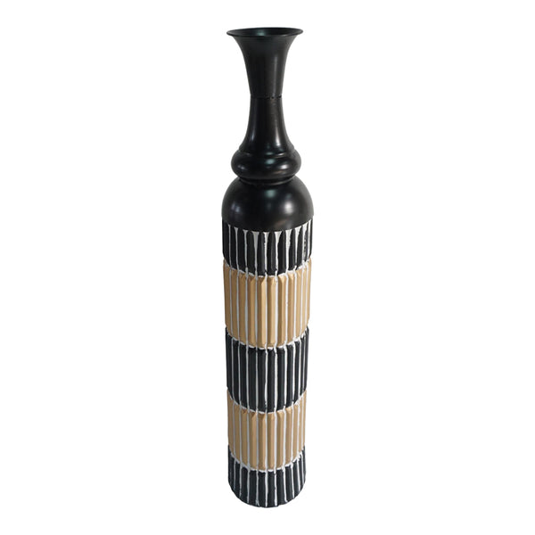 Vaza Thund, Negru, 15x15x88 cm