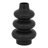 Vaza Zerve, Negru, 15x15x25 cm