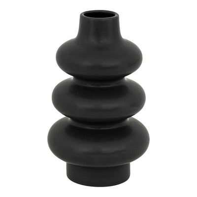 Vaza Zerve, Negru, 15x15x25 cm