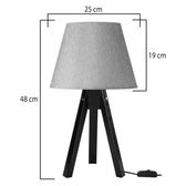Veioza Adeck, Maro-Bej, 25x25x45 cm, perspectiva suplimentara