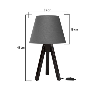 Veioza Adeck, Maro-Gri, 25x25x45 cm, perspectiva suplimentara