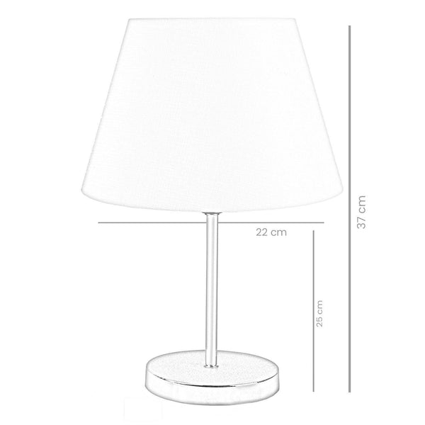 Veioză Ayd Table Lamp, Crem, 22x22x37 cm