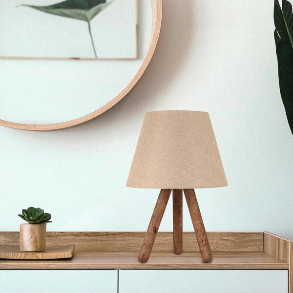 Veioza Aydak Lamp Shade, Crem, 22x33x33 cm