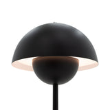 Veioza Creative LED, Alb - Negru, D18x30 cm - Negru