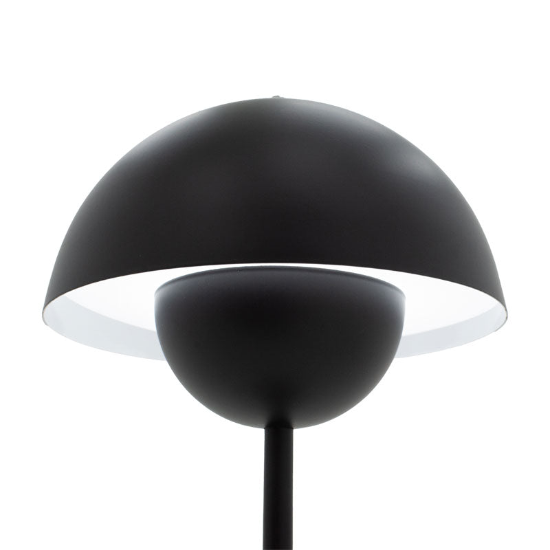 Veioza Creative LED, Alb - Negru, D18x30 cm - Negru