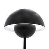 Veioza Creative LED, Alb - Negru, D18x30 cm - Negru