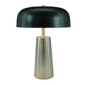 Veioza Luminary metal argintiu si negru 30x30x40 cm