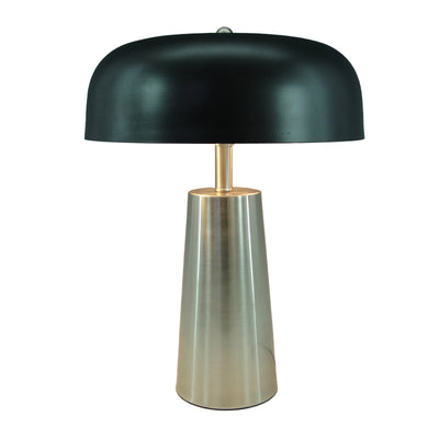 Veioza Luminary metal argintiu si negru 30x30x40 cm