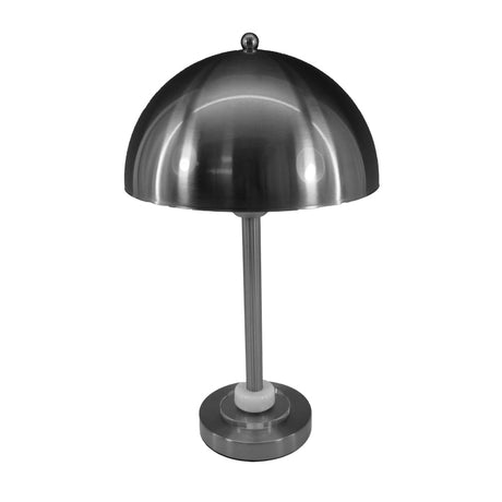 Veioza Lustrous metal, argintiu, 25x25x42 cm