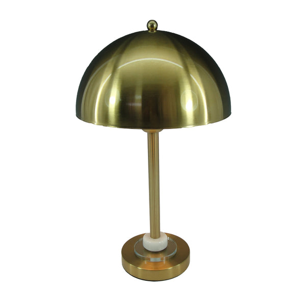 Veioza Lustrous metal, Argintiu - Auriu, 25x25x42 cm