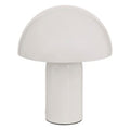 Veioză masă lamp Mushi metal alb Ø20x24,5cm