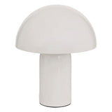 Veioză masă lamp Mushi metal, alb, Ø20x25 cm