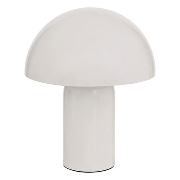 Veioză masă lamp Mushi metal, alb, Ø20x25 cm