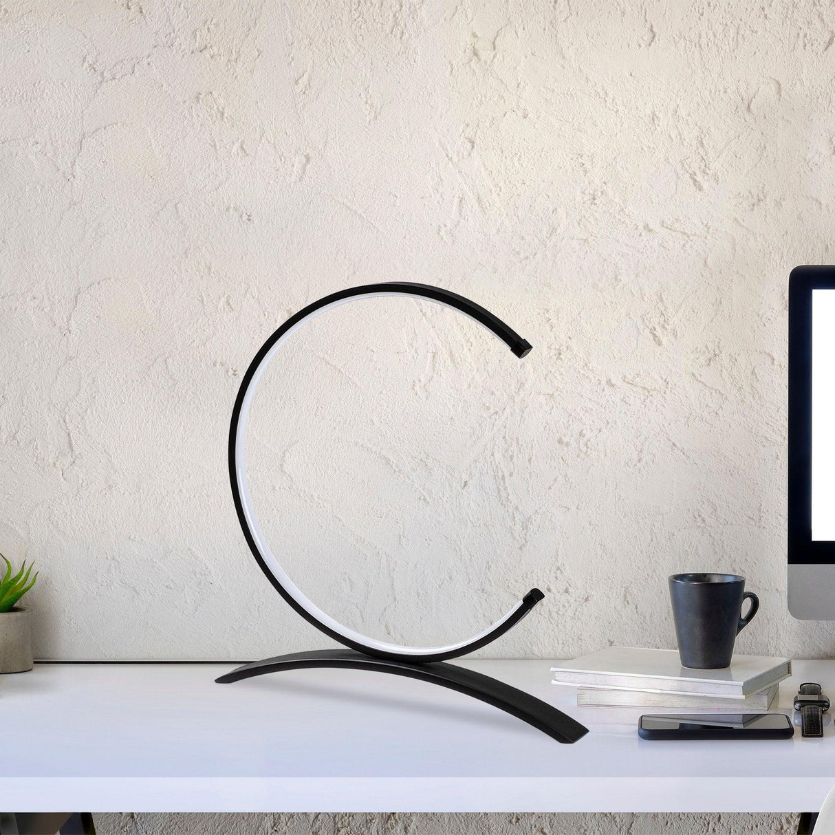 Veioză Moon Circle 13330, Negru