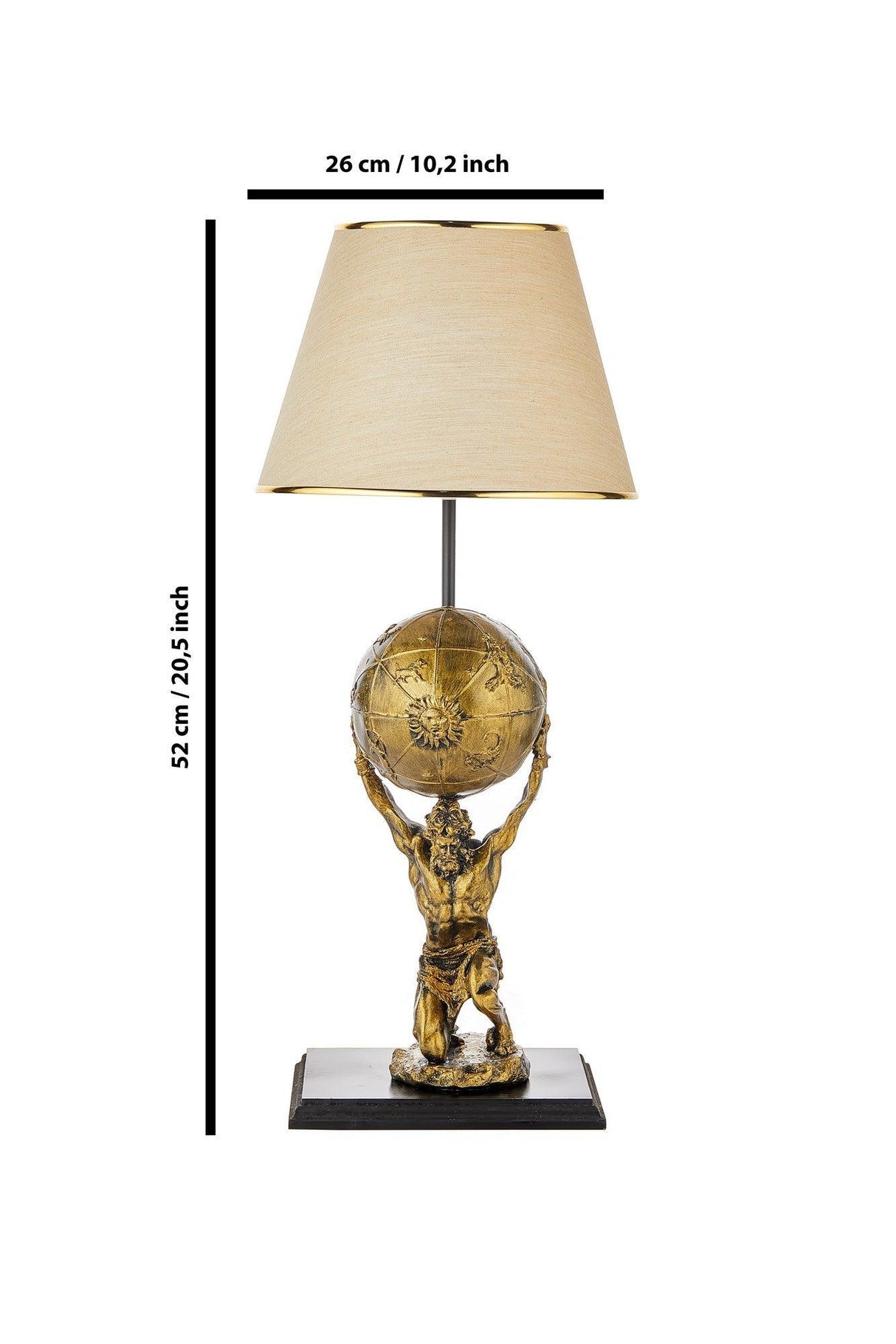 Veioză PLY127 Table Lamp, Auriu