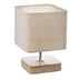Veioza Sand lemn metal, 15x15x21 cm