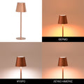 Veioza tactila Brave, LED, Bronz, 11x11x37 cm, imagine suplimentara
