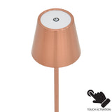 Veioza tactila Brave, LED, Bronz, 11x11x37 cm