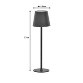 Veioza tactila Brave, LED, Bronz, 11x11x37 cm, perspectiva suplimentara