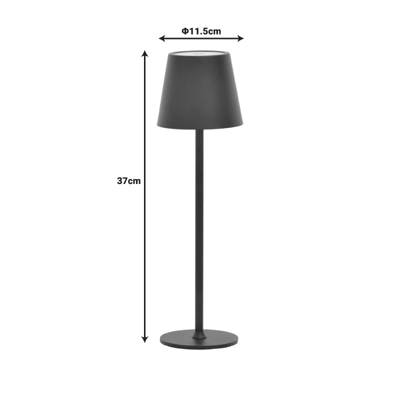 Veioza tactila Brave, LED, Bronz, 11x11x37 cm, perspectiva suplimentara