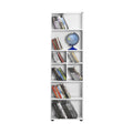 Biblioteca Adore White, 8 rafturi, Alb, 55x187x23 cm, foto produs 6