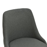 Zedna scaun bej din stofă, cu picioare metalice negre, Bej - Negru, 51x58x84 cm - Antracit-Negru