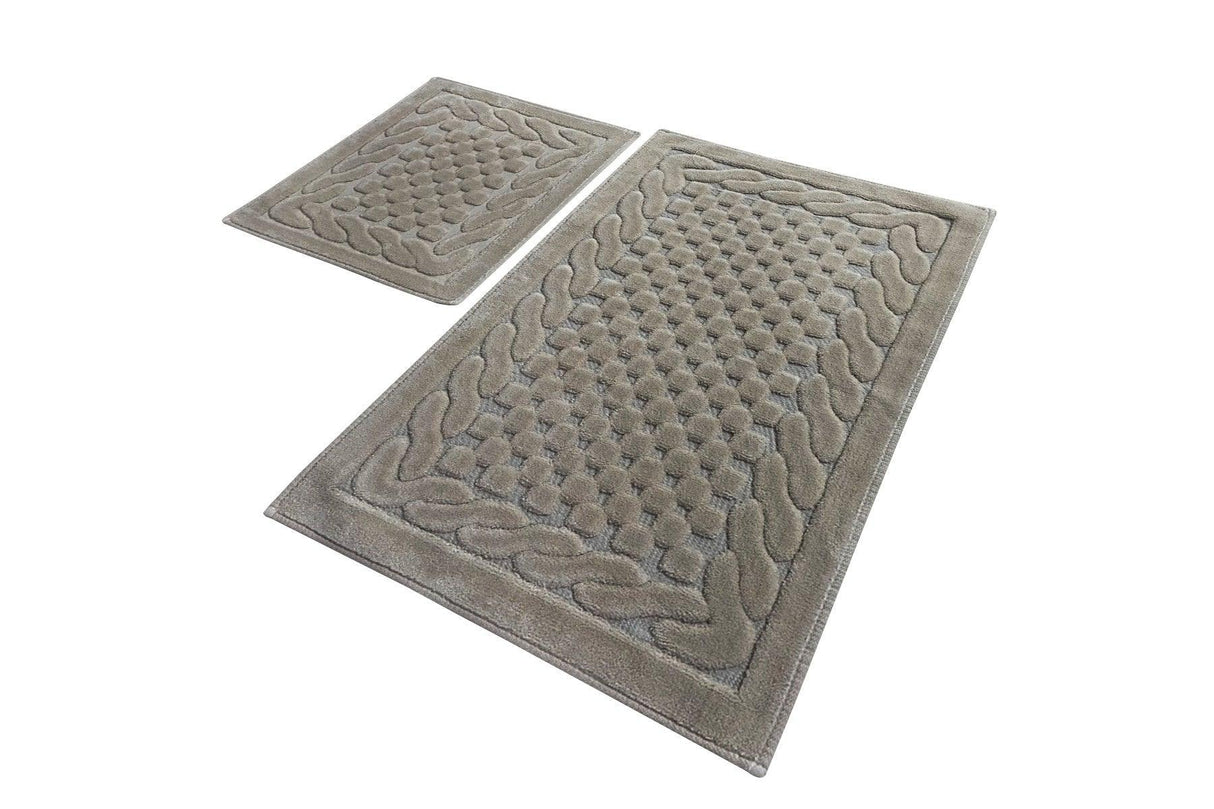 Set Covor de baie (2 bucăți), Crem