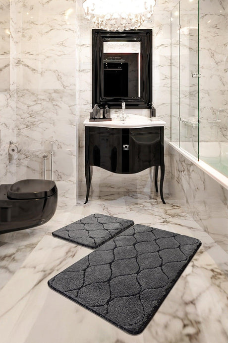 Set Covor de baie (2 bucăți), Gri